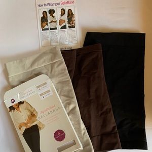 BellaBand band size 1 maternity nude brown black